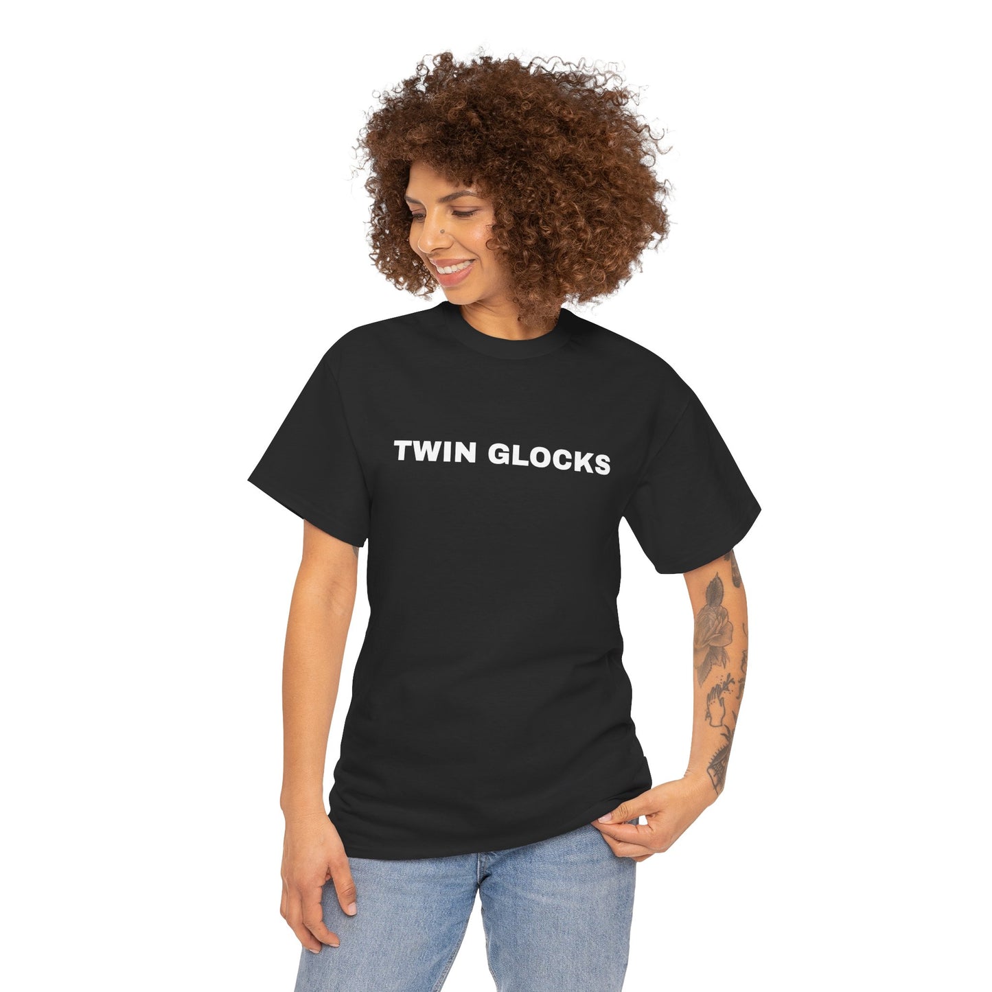 @TrayLittle's Twin Glocks Exclusive Black Tee